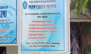 PKBM Cahaya Cikeusik Gratiskan Kejar Paket A, B dan C