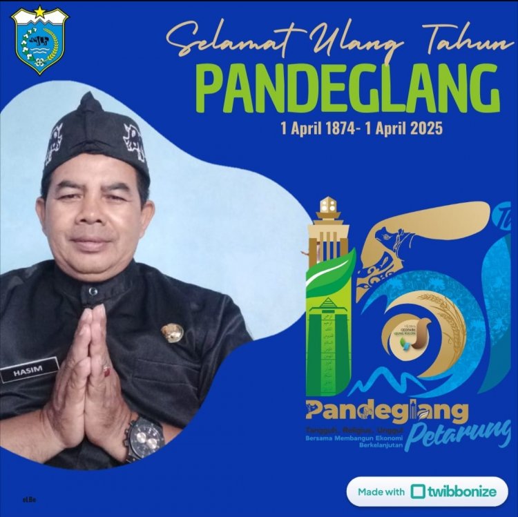 Camat Munjul, Mengucapkan Selamat Hari Jadi Ke 151 Kabupaten Pandeglang