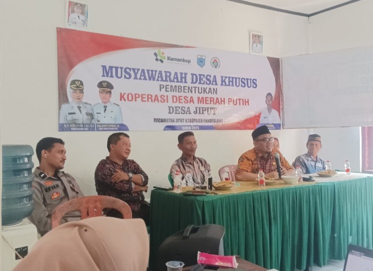 Desa jiput Gelar Musyawarah Khusus, Bahas Pembentukan Koperasi Merah Putih.