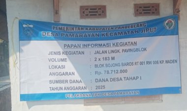 Di Duga Anggaran Fisik DD Pamarayan Dikuasai Oleh Oknum Kades