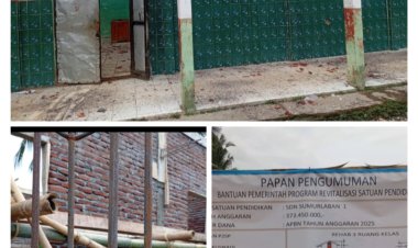 Dana APBN Ratusan Juta Di SDN Di Sumurlaban 1 Disorot, Konsultan Pengawas Dinilai Lalai