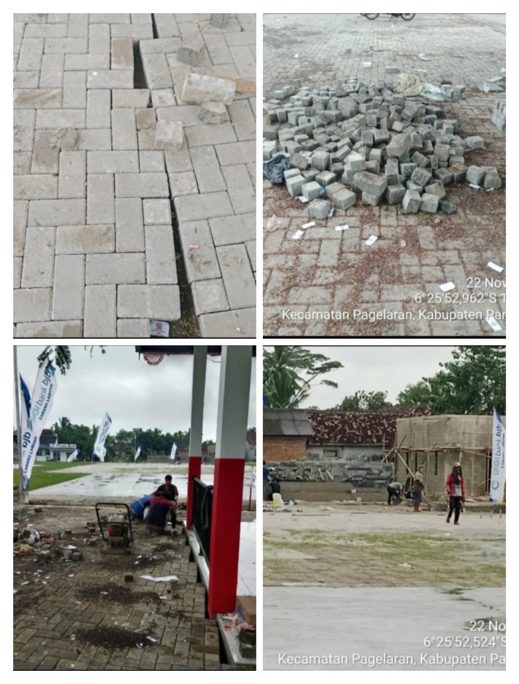 Paving Banyak Patah, APD Nihil: Ada Apa dengan Proyek Rp4,5 M di Pagelaran?