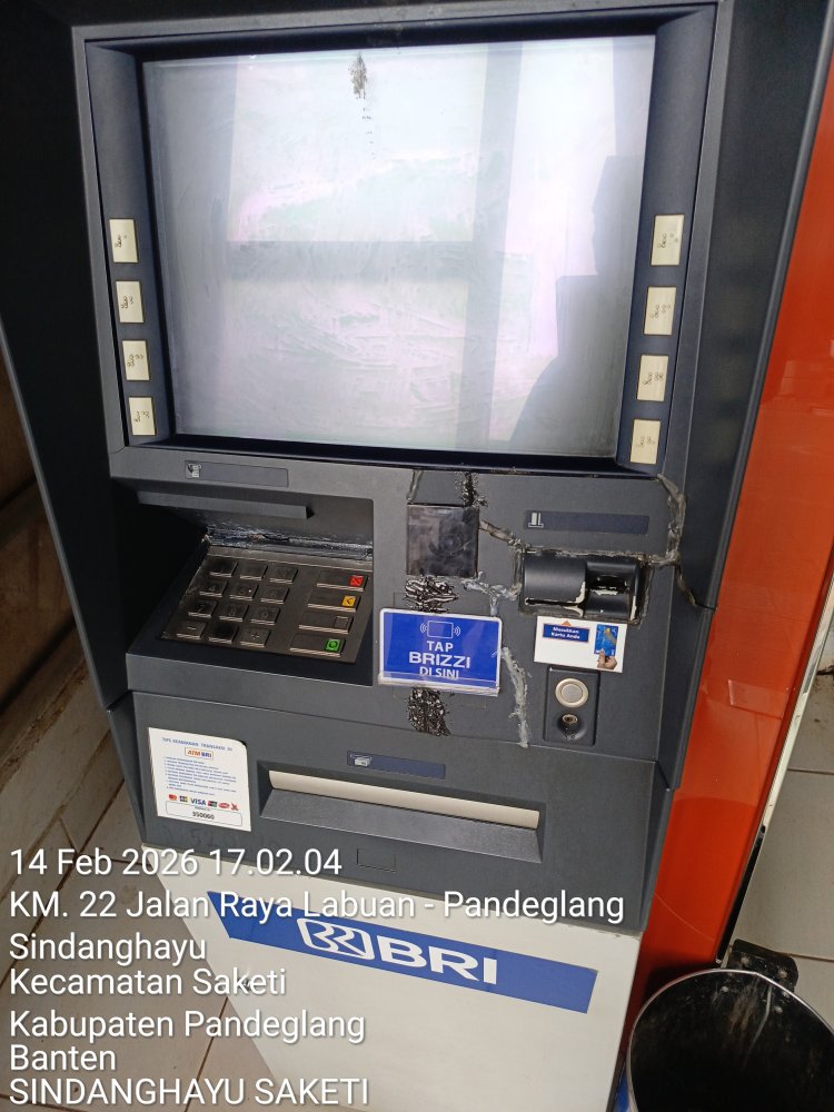 Mesin ATM Bank Rakyat Indonesia di Sindanghayu Saketi Memprihatinkan, Warga Harap Perbaikan Demi Kenyamanan Nasabah