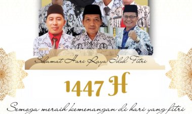 Pengurus PGRI Pandeglang Sampaikan Selamat Hari Raya Idul Fitri 1447 Hijriah, Mohon Maaf Lahir Batin