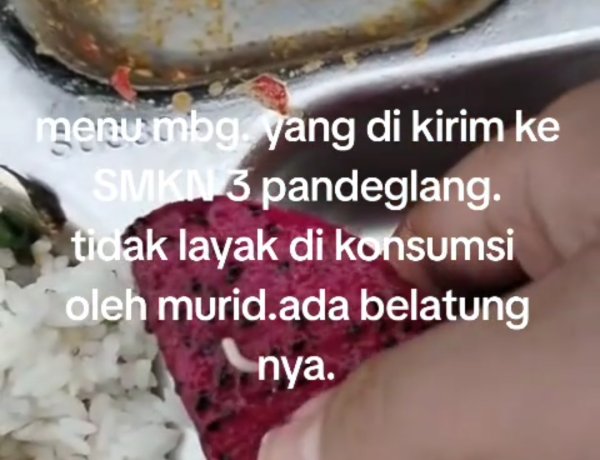 Video Diduga Tampilkan Menu MBG untuk SMKN 3 Pandeglang Beredar, Publik Tunggu Klarifikasi Resmi