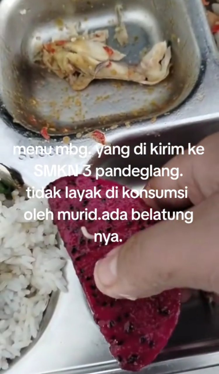 Video Diduga Tampilkan Menu MBG untuk SMKN 3 Pandeglang Beredar, Publik Tunggu Klarifikasi Resmi