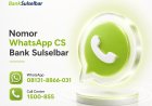 Nomor WA Bantuan Bank Sulselbar 081318866031