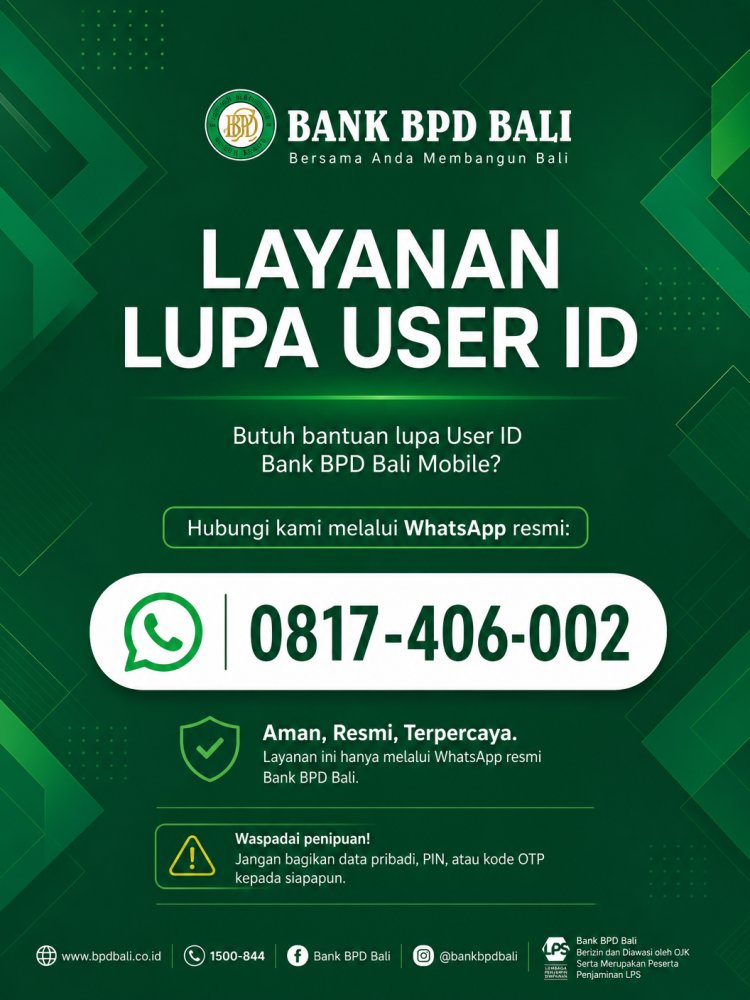 Cara Buka Blokir M-banking BPD Bali ???? 0817-406-002
