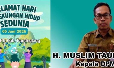 Selamat Hari Lingkungan Hidup Sedunia 2026, H. Muslim Taufiq Kepala DPMPD Pandeglang Banten