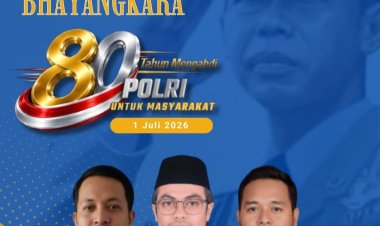 Segenap Pengurus DPD KNPI Kabupaten Pandeglang Ucapkan Selamat Hari Bhayangkara ke-80 Tahun 2026.