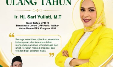 Ketua OKK PP AMMDI, Ade M. Bahtiar, Sampaikan Selamat Ulang Tahun Kepada Ibu Sari Yulianti, Wakil Ketua DPR RI juga Bendahara Umum DPP Partai Golkar