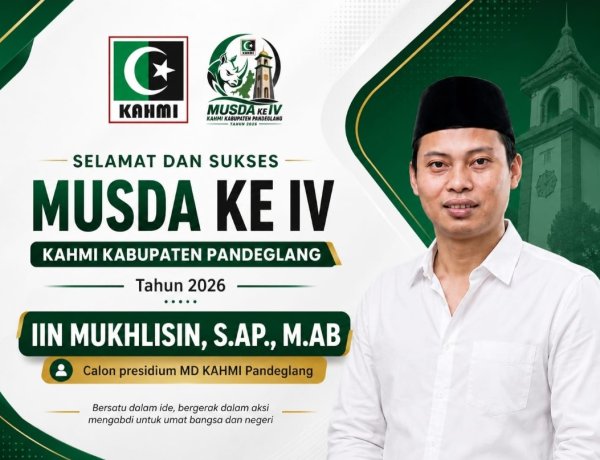 Musda IV MD KAHMI Kabupaten Pandandeglang 2026, Iin Muhlisin Mantan Ketua Umum HMI Cabang Pandeglang 2012-2013 Terpilih Menjadi Presidium