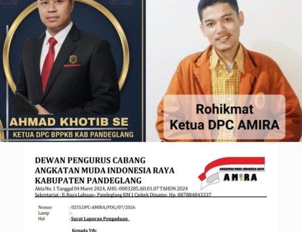 Layangkan Laporan Ke Unit Cyber Crime Polda Banten, DPC AMIRA & DPC BPPKB Pandeglang, Laporkan Akun Tiktok @wanita.pancasila Terkait Dugaan Pencemaran Nama Baik Gubernur Banten