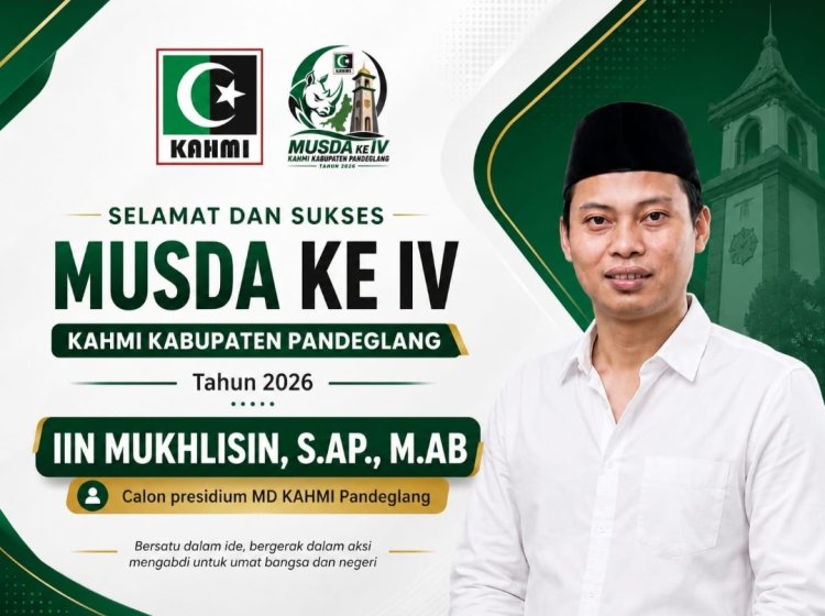 Musda IV MD KAHMI Kabupaten Pandandeglang 2026, Iin Muhlisin Mantan Ketua Umum HMI Cabang Pandeglang 2012-2013 Terpilih Menjadi Presidium