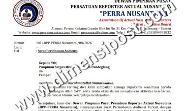 Tiga SPPG di Pandeglang Banten Diduga Langgar Juknis BGN, DPP PERRA Nusantara Layangkan Surat Audiensi Ke Satgas MBG Pandeglang
