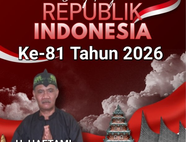 Kepala Desa Kadubera Picung H. Haetami, Sampaikan Dirgahayu Republik Indonesia Ke-81 Tahun 2026