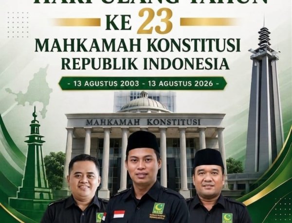 Pengrus PW GPII Banten Sampaikan Selamat HUT Mahkamah Konstitusi RI ke-23, Peradilan Merdeka Menjadi Pilar Tegaknya Keadilan