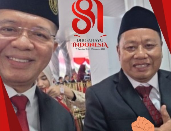 Menghadiri Perayaan HUT RI Ke-81 di Istana Negara, Uhadi Sekjen APDESI Merah Putih Bersama Ketua Umum ABPEDNAS Indonesia Indra Utama