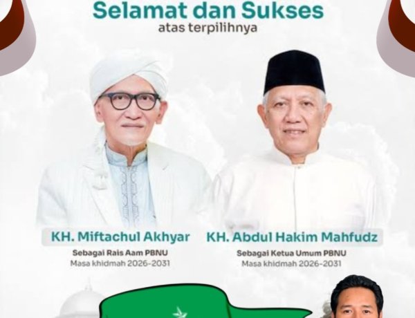 Dede Abdurrahman, Ketua BPC HIPKA Kabupaten Pandeglang Sampaikan Selamat atas Terpilihnya KH Miftachul Akhyar Rais Aam dan KH Abdul Hakim Mahfudz Ketua Umum PBNU 2026–2031