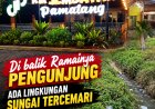 ‎Di Balik Ramainya Pengunjung, Jembatan Pamatang Diduga Dihadapkan pada Persoalan Limbah yang Mengalir ke Sungai  ‎