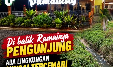 ‎Di Balik Ramainya Pengunjung, Jembatan Pamatang Diduga Dihadapkan pada Persoalan Limbah yang Mengalir ke Sungai  ‎