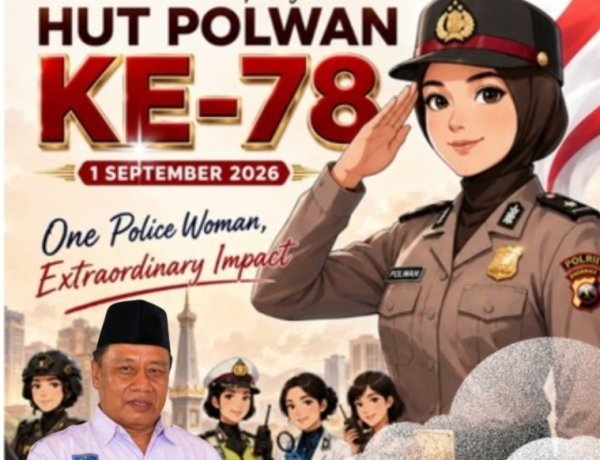 Sekjen DPP APDESI Merah Putih, UHADI, SH Sampaikan Selamat HUT Polisi Wanita Ke-78, Pada 1 September 2026
