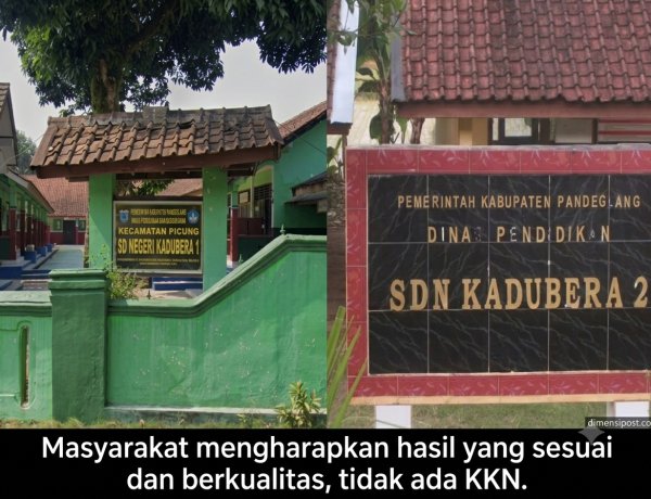 Dapatkan Anggaran Revitalisasi Kementerian, Pembangunan Dua SD di Kadubera Wajib Swakelola ‎