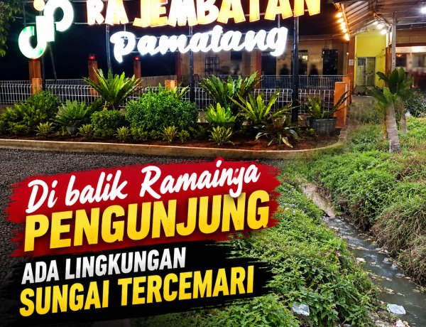 ‎Di Balik Ramainya Pengunjung, Jembatan Pamatang Diduga Dihadapkan pada Persoalan Limbah yang Mengalir ke Sungai  ‎