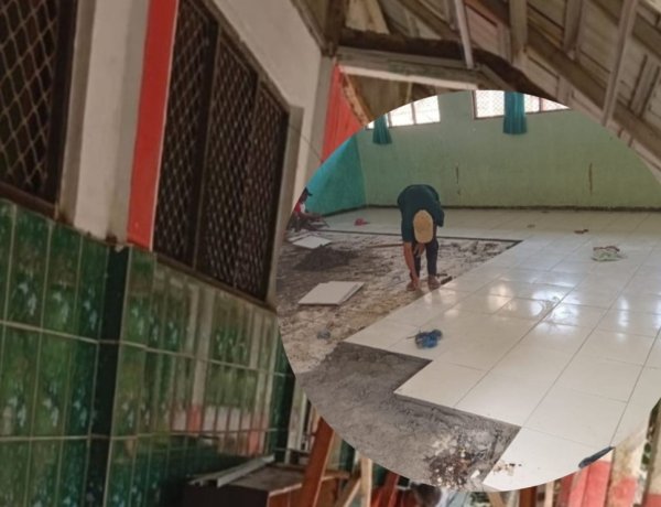 Keramik Lama Ditimpa dan Pekerjaan Diduga Tidak Sesuai Juknis, DPC AMIRA Menyoal Pekerjaan Program Revitalisasi SDN Pasirpanjang 02 Picung