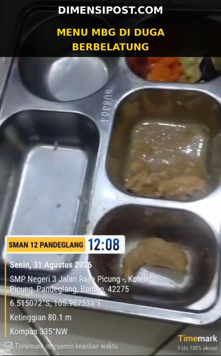 ‎Menu MBG di SMAN 12 Picung Diduga Ditemukan Belatung, Siswa Histeris dan Enggan Menyantap Makanan