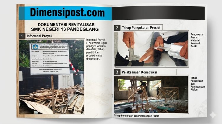Proyek Revitalisasi SMKN 13 Pandeglang Di Duga Minim Pengawasan: Pekerja Diduga Abaikan K3, Spesifikasi Material Dipertanyakan  ‎