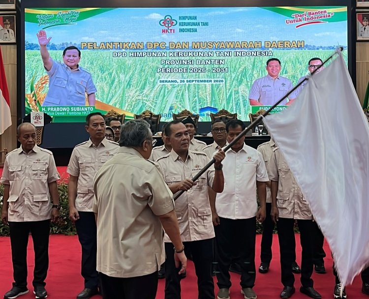 Tb. Udi Juhdi Dilantik Sebagai Ketua HKTI Pandeglang Periode 2026-2031, Siap Laksanakan Arahan Ketum Sudaryono dan Realisasikan Asta Cita Presiden Prabowo