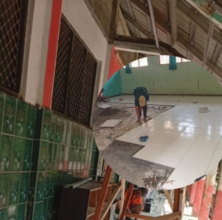 Keramik Lama Ditimpa dan Pekerjaan Diduga Tidak Sesuai Juknis, DPC AMIRA Menyoal Pekerjaan Program Revitalisasi SDN Pasirpanjang 02 Picung