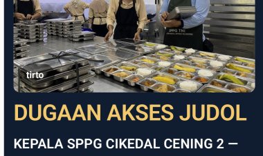 ‎Dugaan Aktivitas Judi Online Seret Nama Kepala SPPG Cikedal Cening 2 Berinisial MN, BGN Diminta Tegas.