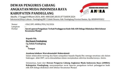 Beredar Kabar Dimasyarakat, Sekmat Munjul Jarang Masuk Kantor, Bupati Diminta Lakukan Pemeriksaan