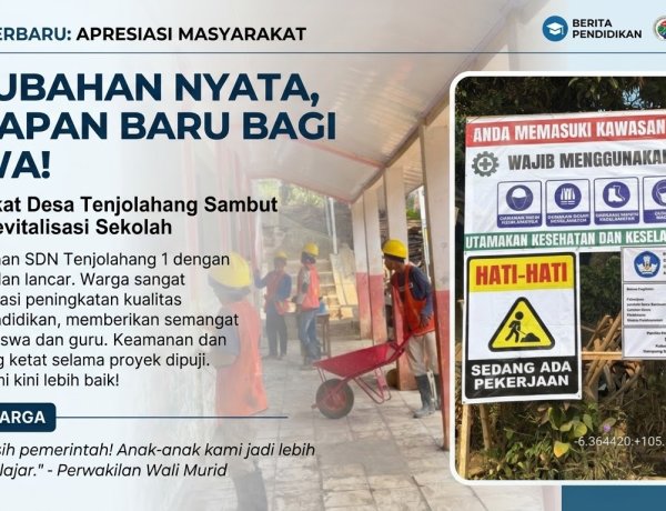 Program Revitalisasi SDN Tenjolahang 1 Disambut Antusias, Masyarakat Apresiasi Peningkatan Sarana Pendidikan  ‎