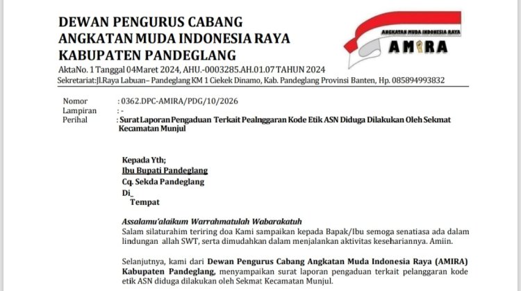 Beredar Kabar Dimasyarakat, Sekmat Munjul Jarang Masuk Kantor, Bupati Diminta Lakukan Pemeriksaan